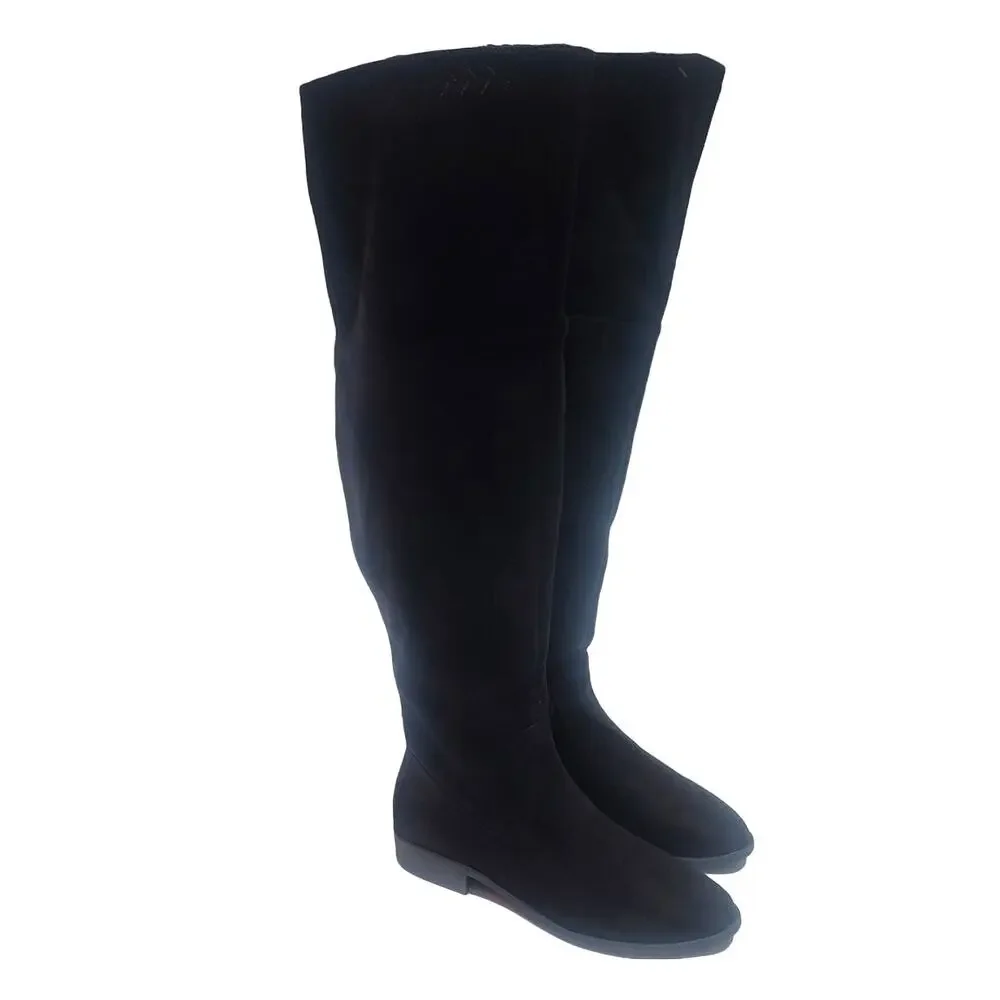 Born in California over the knee faux suede boots women's 7.5 NWOT